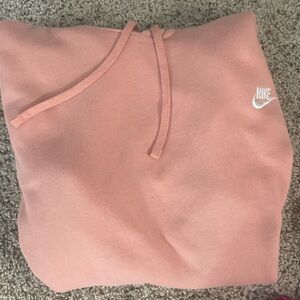 Light pink Nike hooded sweatshirt